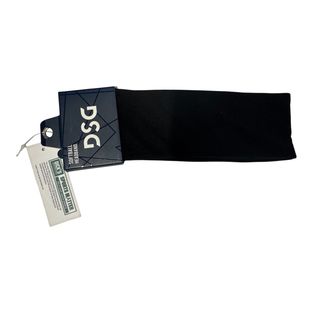 DSG Grand Slam Softball Headband Black Athletic Hair Band DSGSB2301 NWT